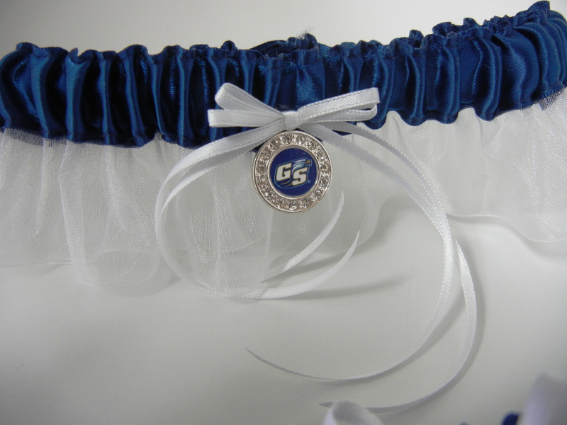 Georgia Southern University Inspired Garter with Licensed Collegiate Charm